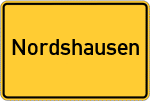 Place name sign Nordshausen