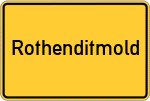 Place name sign Rothenditmold