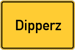 Place name sign Dipperz