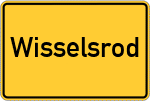 Place name sign Wisselsrod