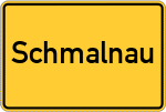 Place name sign Schmalnau