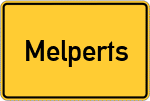 Place name sign Melperts