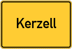 Place name sign Kerzell