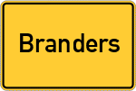 Place name sign Branders