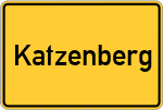 Place name sign Katzenberg