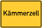Place name sign Kämmerzell
