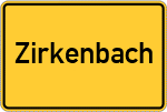 Place name sign Zirkenbach