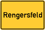Place name sign Rengersfeld