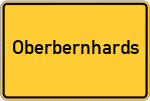 Place name sign Oberbernhards