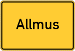 Place name sign Allmus