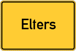 Place name sign Elters