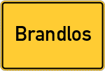Place name sign Brandlos