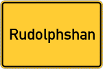 Place name sign Rudolphshan