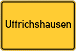 Place name sign Uttrichshausen
