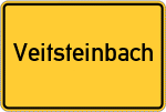 Place name sign Veitsteinbach