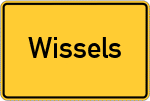 Place name sign Wissels