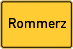 Place name sign Rommerz