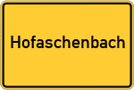 Place name sign Hofaschenbach