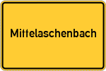 Place name sign Mittelaschenbach