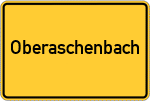 Place name sign Oberaschenbach