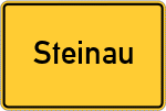 Place name sign Steinau, Kreis Fulda