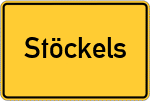 Place name sign Stöckels