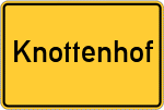 Place name sign Knottenhof