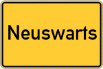 Place name sign Neuswarts