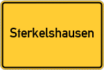 Place name sign Sterkelshausen