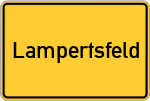 Place name sign Lampertsfeld