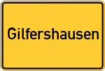 Place name sign Gilfershausen
