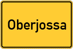Place name sign Oberjossa