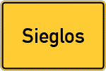 Place name sign Sieglos