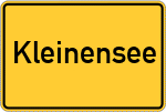 Place name sign Kleinensee