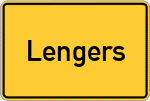 Place name sign Lengers