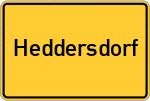 Place name sign Heddersdorf