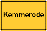 Place name sign Kemmerode