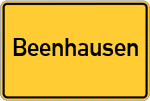 Place name sign Beenhausen