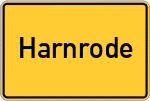Place name sign Harnrode