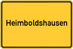 Place name sign Heimboldshausen