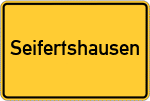 Place name sign Seifertshausen