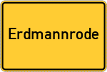 Place name sign Erdmannrode