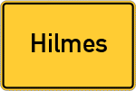 Place name sign Hilmes