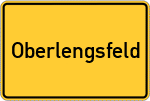 Place name sign Oberlengsfeld