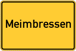 Place name sign Meimbressen