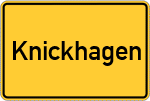 Place name sign Knickhagen