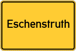 Place name sign Eschenstruth