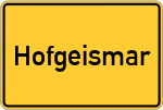 Place name sign Hofgeismar