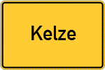 Place name sign Kelze