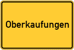 Place name sign Oberkaufungen